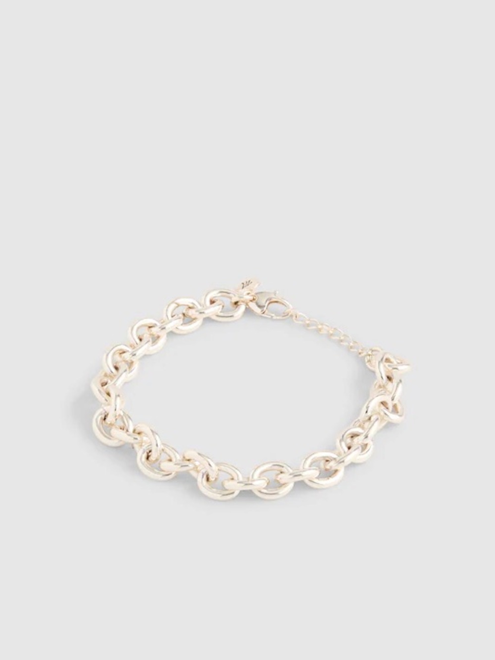 Madewell Chunky Oval Silver Chain Bracelet